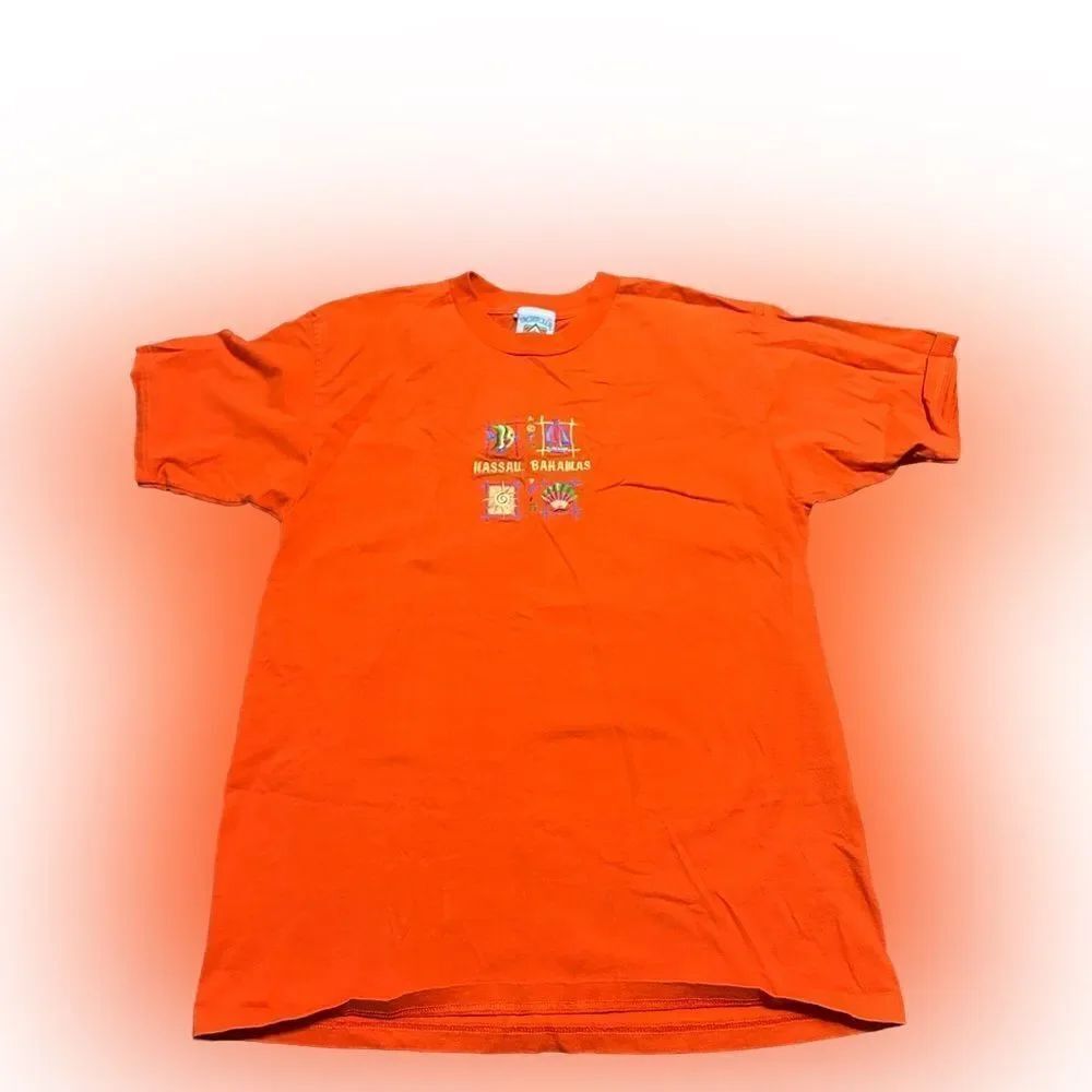 Vintage Bahamas Fish SeashellโEmbroidered T-shirt